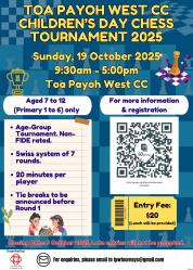 TPWCC - Children's Day Chess 2025 - Poster                                                          