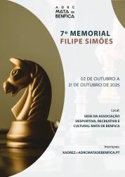 Cartaz 7º Memorial Filipe Simões                                                                    