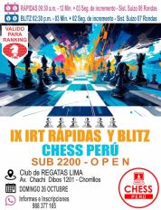 IX IRT RAPIDAS CHESS PERU                                                                           