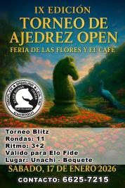 IX EDICION TORNEO FERIA DE LAS FLORES Y EL CAFÉ 2026                                                