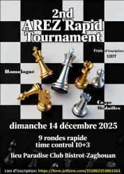 2nd AREZ Rapid Tournament.                                                                          