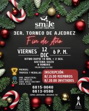 Flyer 3er Torneo Fin de 2025 Smile Factory                                                          