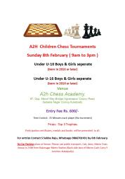 A2H children chess 8th February                                                                     