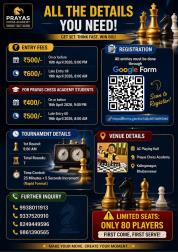 3rd Prayas Rapid Chess Tournament                                                                   