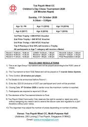 TPWCC Children's Day Chess 2026 - R&R                                                               
